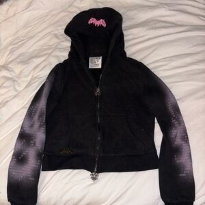 Named Collective Black and Pink Hooded Jacket